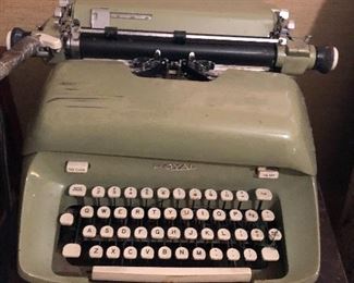 Green Royal typewriter