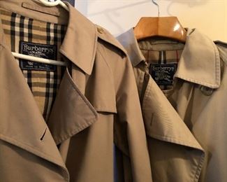 His and hers Burberry Trench coats