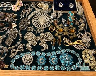 antique & vintage costume jewelry including Weiss, Kramer, Bogoff