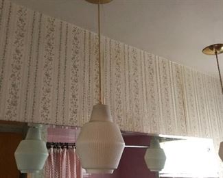 pair retro pendant lights