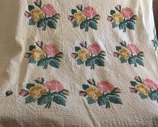 antique quilt for projects or repair