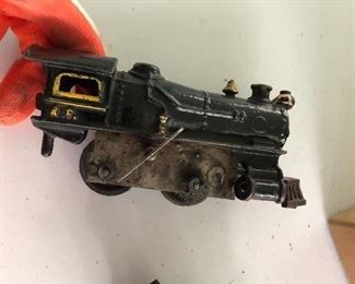 vintage American Flyer cast iron engine