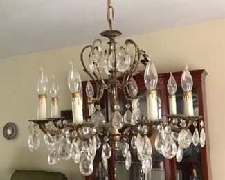 vintage crystal chandelier