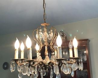 vintage crystal chandelier