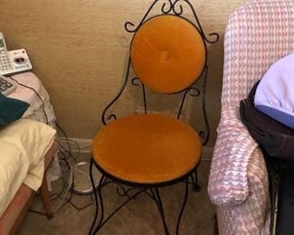 cute vintage metal chair