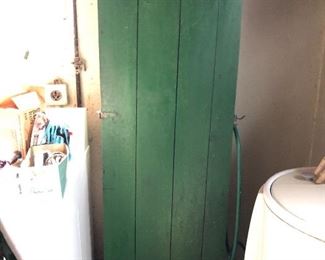 vintage wooden storage cabinet