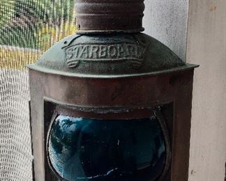 Antique Starboard Lantern