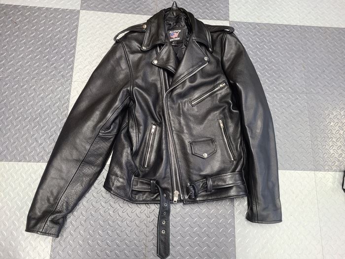 allstate leather biker jacket