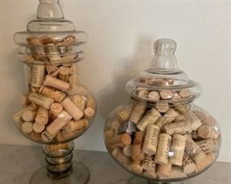 Glass Jars with Wine Corks