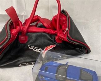 Leather Corvette Duffel bag and Model