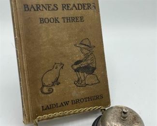 1920 The New Barnes Readers Book and Vintage Bell