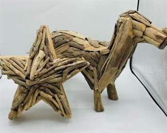 Driftwood Star and Dog