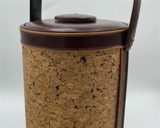 Vintage Georges Briard Cork Ice Bucket