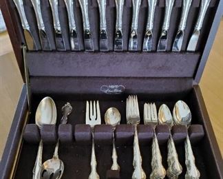 5 pc Service for 12 Sterling Silver Pirouette by ALVIN (67 pieces total) case not included