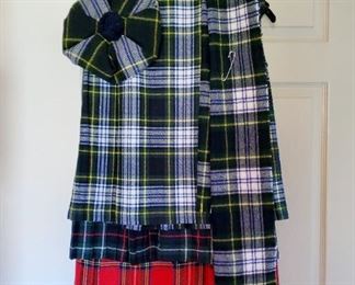 Vintage Tartan Plaid Kilts (Wrap Skirt) from Scotland