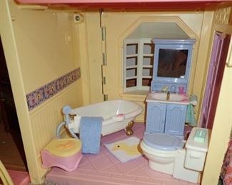 FISHER PRICE DOLL HOUSES & ACCESSORIES - EXTENSIVE COLLECTION 