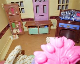 FISHER PRICE DOLL HOUSES & ACCESSORIES - EXTENSIVE COLLECTION 