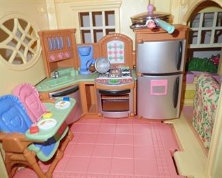 FISHER PRICE DOLL HOUSES & ACCESSORIES - EXTENSIVE COLLECTION 