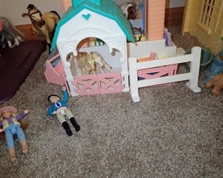 FISHER PRICE DOLL HOUSES & ACCESSORIES - EXTENSIVE COLLECTION 
