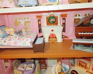 FISHER PRICE DOLL HOUSES & ACCESSORIES - EXTENSIVE COLLECTION 