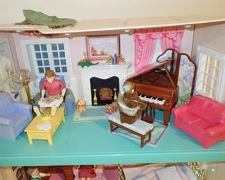 FISHER PRICE DOLL HOUSES & ACCESSORIES - EXTENSIVE COLLECTION 