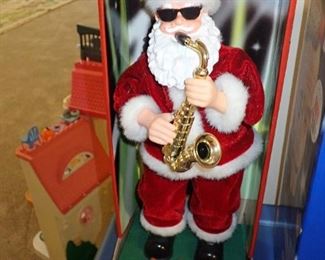 SANTA WITH HORN