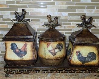 ROOSTER CANISTER SET