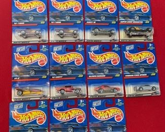Hot Wheels No. 214, 215, 217x2, 220, 228, 229, 230, 231, 235, 249