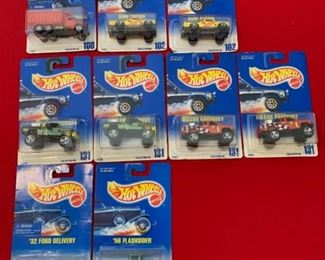 Hot Wheels No. 100, 102x2, 131x4, 135, 136