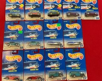 Hot Wheels No. 210x3, 212x2, 213x2, 214x2, 215x2, 217x2