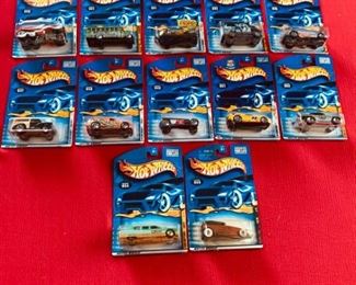 Hot Wheels no. 40, 41 x2, 42, 43, 47, 48, 49, 51, 53, 54, 59.