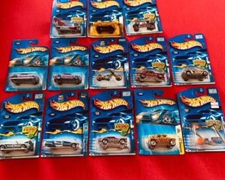 Hot Wheels no. 133 134 x2, 136 x3, 142, 144, 147 x2, 154, 155, 157.