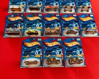 Hot Wheels no. 171, 171, 173, 174 x2, 177, 177, 181, 182, 183, 184, 185 x2.