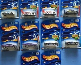 Hot Wheels no. 62, 63, 63, 64, 66, 66, 67, 67, 68, 69.