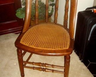 Victorian cane seat chair.