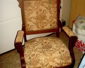 Victorian Eastlake arm chair.