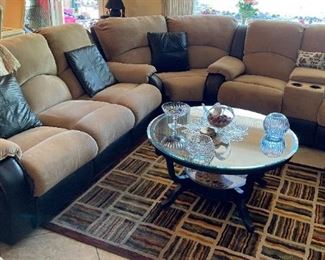 Plush sectional
