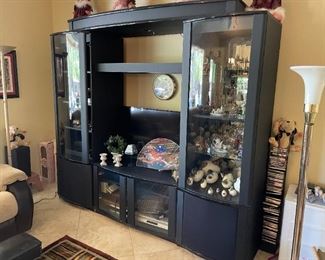Mirrored entertainment center