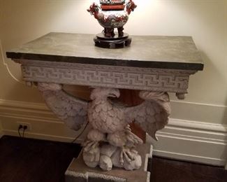 Wonderful pair carved eagle consoles 