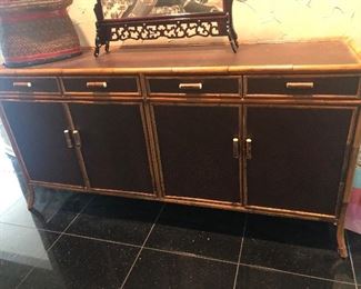 Woven and Bamboo Sideboard 