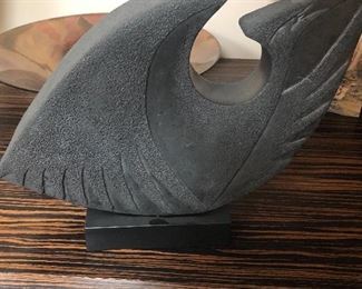 Stoneware Bird Figure 