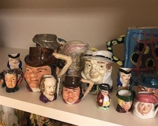 R. Doulton Miniature Jugs, and others 