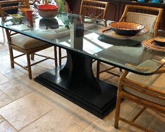 Glass Top Table / McIntyre Dining Chairs 
