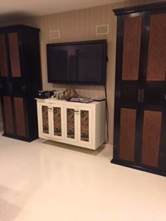 Wall Hung TV,   Wall Cabinets 