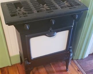 Black iron antique stove