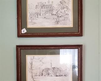 Williamsburg, VA pen & ink