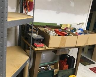 Tool Boxes, Corner Heavy Duty Shelf Unit, Miscellaneous Hand Tools