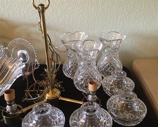 Dismantled Waterford chandelier