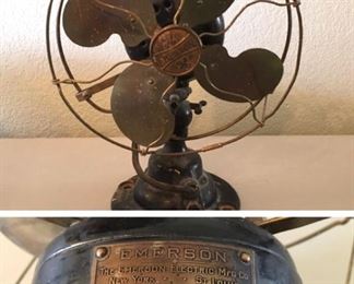 Antique metal Emerson fan. Rewired