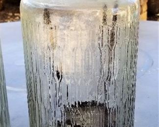 Glass candle holders